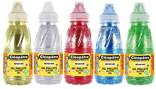 Cleopatre - GP250x5A - Lote de 5 frascos de gel brillante, 250 ml
