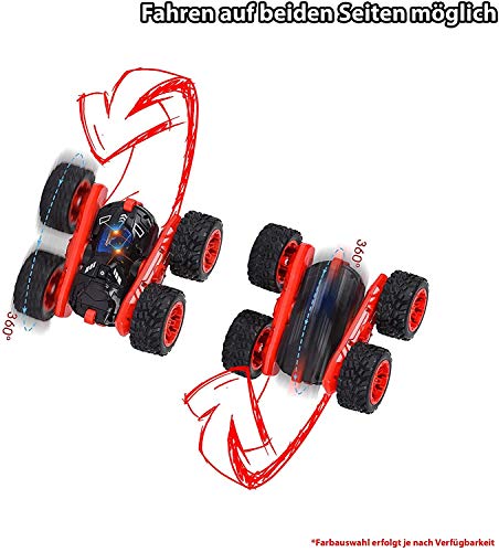 Coche teledirigido Aandyou 1/28 de alta velocidad 4 WD 2,4 G RC Stunt Auto Racing, giro de 360 grados, resistente y manejable, para niños