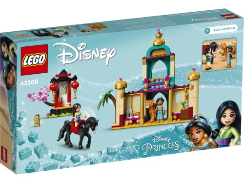 Collectix Lego Princesas - Set de aventuras de Jasmins y Mulans 43208 + libro de princesas Lego (misterios, póster, cómics) Incluye minifigura de Cenicienta con cocinero