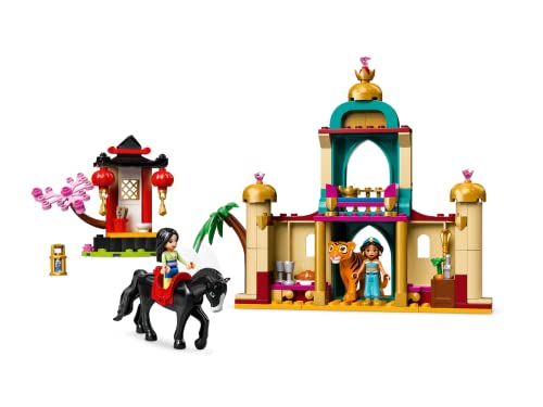Collectix Lego Princesas - Set de aventuras de Jasmins y Mulans 43208 + libro de princesas Lego (misterios, póster, cómics) Incluye minifigura de Cenicienta con cocinero
