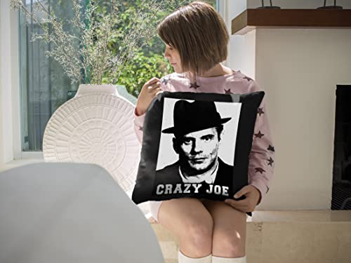 Columbo Crazy Joe Gallo La Cosa Nostra Mafia Gangster Almohada de 45,7 x 45,7 cm