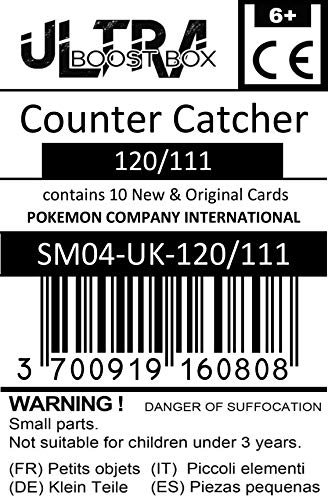 Counter Catcher (Attape-Riposte) 120/111 Dresseur Secrète - #myboost X Sun & Moon 4 Crimson Invasion - Coffret de 10 Cartes Pokémon Aglaises