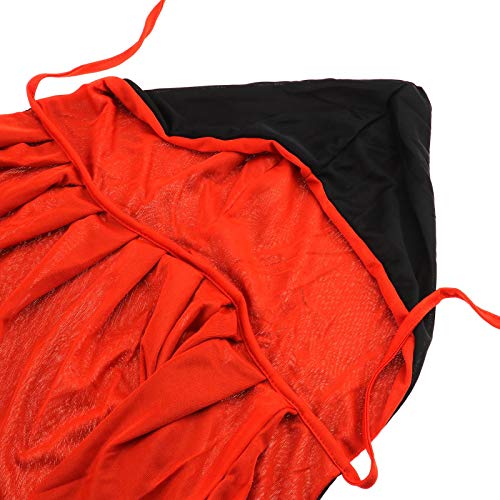 Create Idea - Capa de Disfraz de Halloween (170 cm), Color Negro y Rojo