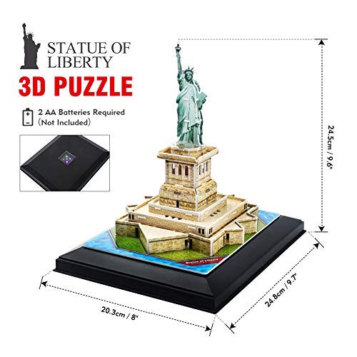 CubicFun Puzzle 3D Estatua de la Libertad LED (771L505)