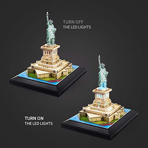 CubicFun Puzzle 3D Estatua de la Libertad LED (771L505)