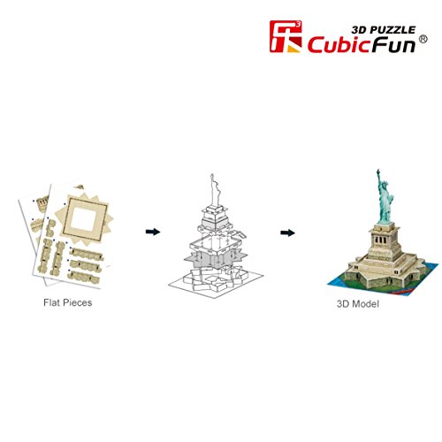 CubicFun - Puzzle en 3D Mini Estatua de la Libertad