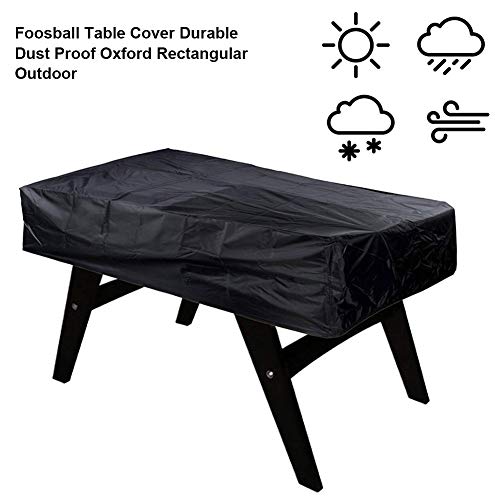 Cubierta de mesa de fútbol, impermeable 420D Oxford, cubierta para mesa de fútbol al aire libre, protección contra el polvo, apto para 163 x 115 x 48 cm
