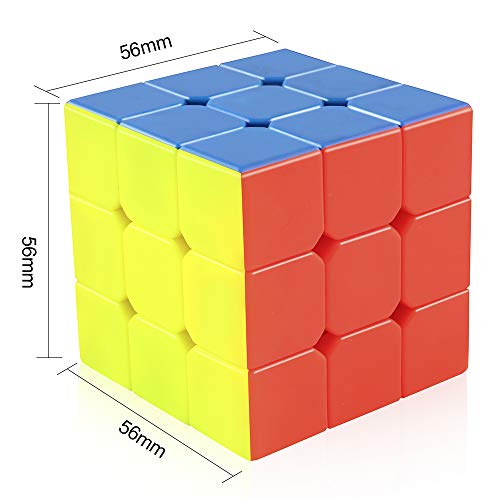 D-FantiX Cyclone Boys Cubo Mágico, 3x3x3 Speed Cube, 56mm Puzzle Cubo de Velocidad Rompecabezas Stickerless, Extremadamente rápido Mágico Speed Cubo Puzzle Juguetes
