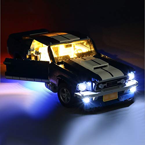 Daniko Juego de luces LED compatibles con Lego Ford Mustang modelo 10265 (modelo no incluido).