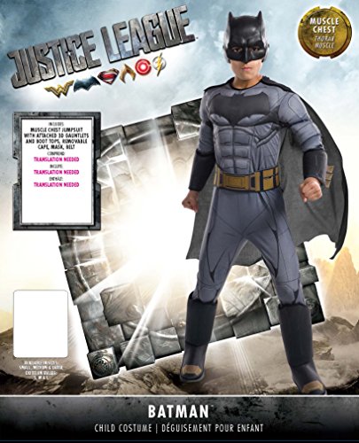 DC Comics - Disfraz de Batman Premium para niño, infantil 8-10 años (Rubie's 640170-L)