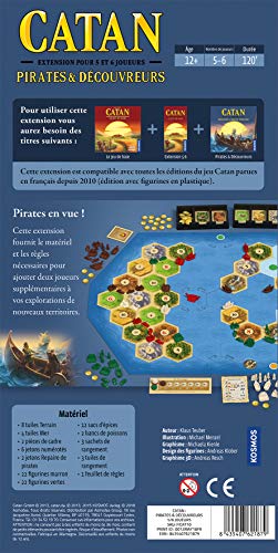Desconocido Catan - Extension Pirates & découvreurs 5-6 joueurs (FR)