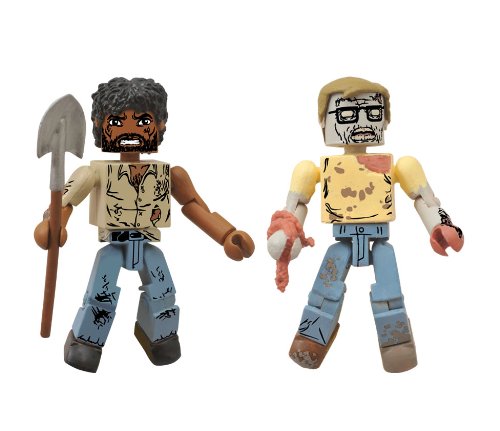 Diamond Select Toys The Walking Dead: Minimates Series 5: Survivor Morgan y Geek Zombie 2 Unidades Figura de acción
