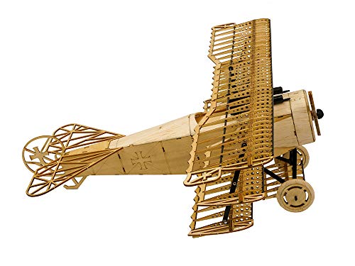 dino Ensamblado 3D Puzzle Modelo DIY Avión Fokker DRI Kit de artesanía de Madera, Kits de Aviones de Madera de balsa Cortados con láser para Construir para Adultos Adolescentes