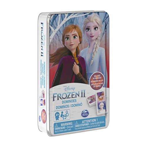 Disney Frozen 2 6053258 - Caja de Metal Dominos Frozen 2