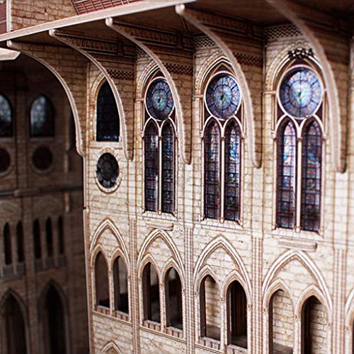 dmsc Notre Dame Catedral Estéreo Puzzle Modelo 3D Kits