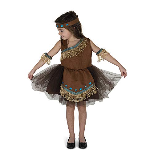 Dress Up America Traje Disfraz de niña India, Multi, Talla 12-14 años (Cintura: 86-96, Altura: 127-145cm) Unisex niños