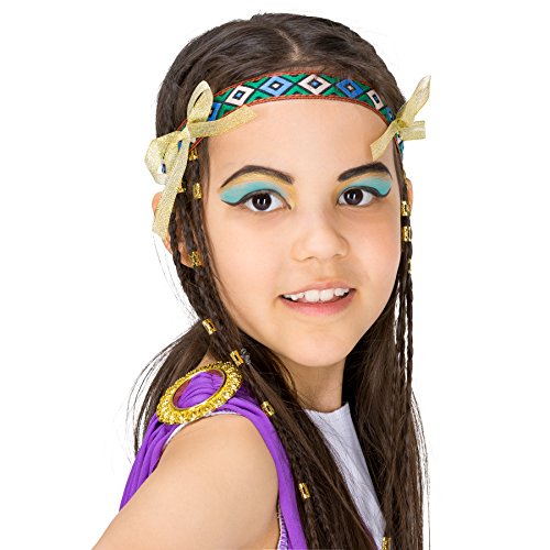 dressforfun 900067 - Disfraz de Niña Diosa Griega Atenea, Vestido Largo Tipo Capa (10-12 años | No. 300256)