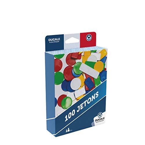 Ducale, el Juego francés – Caja de 100 fichas de Color-Juego de Viaje, 130010718