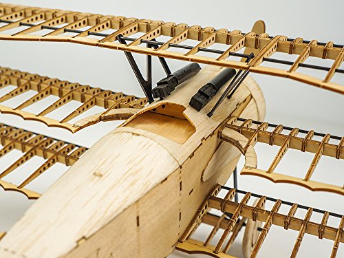 DW Hobby 3D Jigsaw Puzzle Fokker DRI, Balsa Modelo de Madera Plano Kits de Edificio, Juguetes Educativos de Construcción de Madera para Adultos