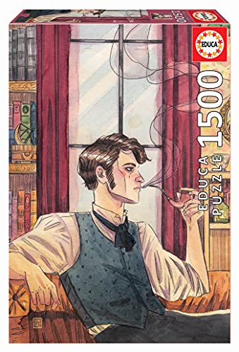 Educa 19044 Sherlock Holmes Esther Gili. Puzzle de 1500 Piezas, a Partir de 14 años, Multicolor