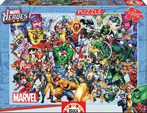 Educa - Los Héroes de Marvel Puzzle, 1000 Piezas, Multicolor (15193)