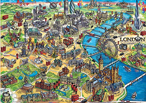 Educa - Mapa de Londres Puzzle, 500 Piezas, Multicolor (18451)