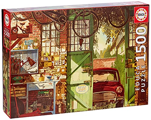 Educa - Old Garage, Arly Jones Puzzle, 1500 Piezas, Multicolor (18005)