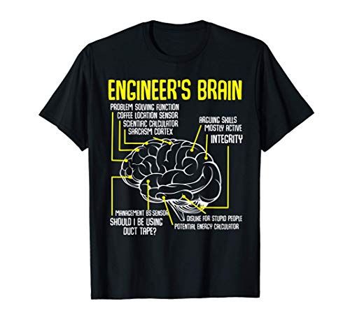 Engineer's Brain Divertidos juegos de ingeniería Proceso Camiseta