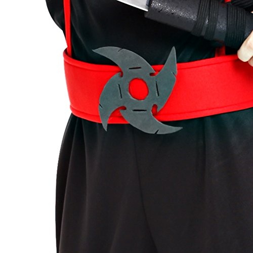 EOZY-Disfraz de Ninja para Niño Disfraz Ninjago Negro Disfraz de Fiesta de Halloween y Carnaval Disfraz de Cosplay (M, negro)