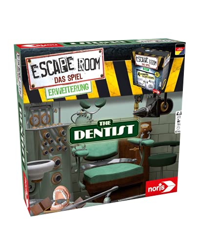 Escape Room Ampliación The Dentist – Juego familiar y de sociedad para adultos – Solo se puede jugar con el decodificador de crono + 2 pegatinas Escape + 1 adorno de metal