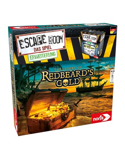 Escape Room Expansion The Legend of Redbeard's Gold - Juego familiar y de sociedad para adultos - Solo se puede jugar con el decodificador Chrono + 2 pegatinas Escape + 1 adorno de metal
