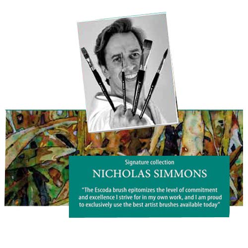 Escoda 8604-1 - Nicholas Simmons, set de 3 pinceles