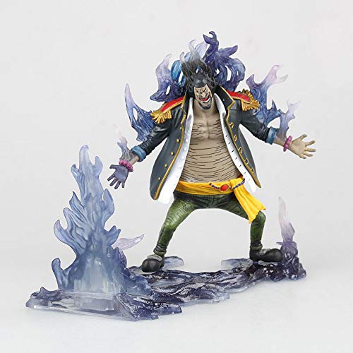 Estatua de juguete Modelo de juguete de una pieza Exquisito Anime Decoración Decoración Yan Di Aisi Batalla Barba negra Conjunto de dos piezas de agua oscura