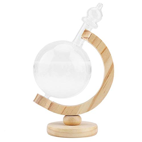Estatua de resina En forma de globo de cristal tormenta creativa de la botella de cristal de escritorio tormenta estación meteorológica Predictor la decoración del hogar Estatuas de animales