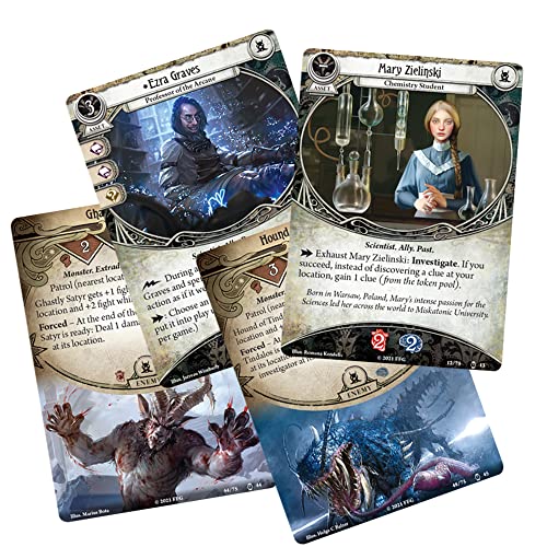 Fantasy Flight Games | Arkham Horror The Card Game: Maquinaciones a través del Tiempo | Juego de Cartas | Edades 14+ | 1-2 Jugadores | 60-120 Minutos Jugando Tiempo