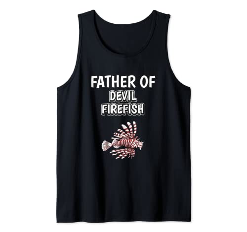 Father Of Devil Firefish Día Del Padre Pez Escorpión Camiseta sin Mangas