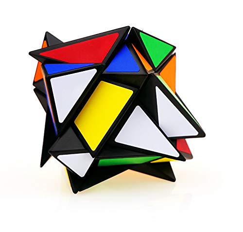 FAVNIC Cubo Mágico 3x3 Puzzle 3D Smooth Transformer Magic Puzzle Cube 3x3x3 Fluctuation Angle Puzzle Cube Rompecabezas Juguetes para niños (Negro)