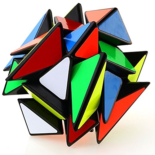 FAVNIC Cubo Mágico 3x3 Puzzle 3D Smooth Transformer Magic Puzzle Cube 3x3x3 Fluctuation Angle Puzzle Cube Rompecabezas Juguetes para niños (Negro)