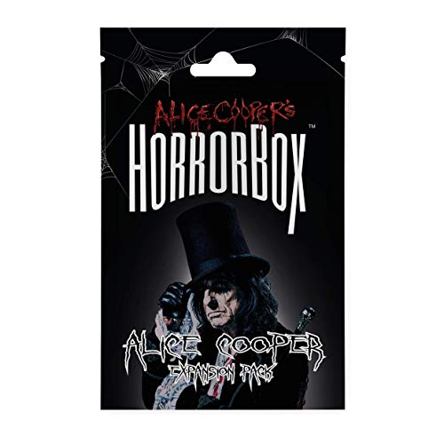 FITZ | Alice Cooper HorrorBox | Un juego de fiesta encantada | 40 cartas de miedo | Paquete de expansión Alice Cooper | Noche de terror familiar | Regalos de terror