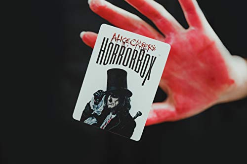 FITZ | Alice Cooper HorrorBox | Un juego de fiesta encantada | 40 cartas de miedo | Paquete de expansión Alice Cooper | Noche de terror familiar | Regalos de terror