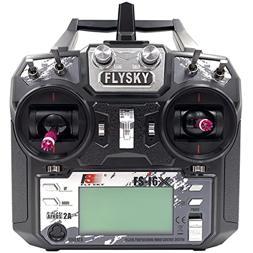 Flysky FS-i6X - Mando a distancia (10 canales, 2,4 GHz, AFHDS, 2 A, mando a distancia con FS-iA10B, receptor para control remoto Airplane Modo 2)
