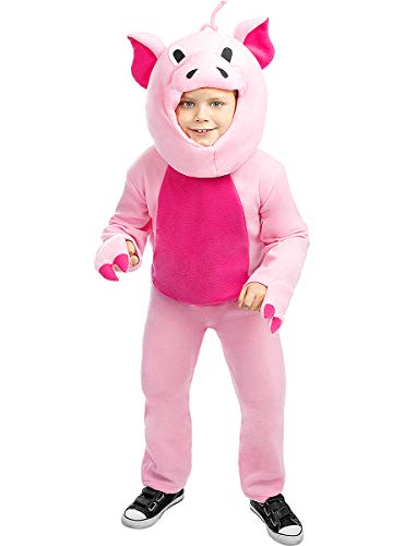 Funidelia | Disfraz de Cerdo para niño y niña Talla 7-9 años ▶ Animales - Color: Rosa - Divertidos Disfraces y complementos para Carnaval y Halloween