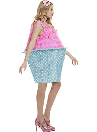 Funidelia | Disfraz de Cupcake para Mujer Talla XL ▶ Madalena, Dulce, Comida, Postre - Color: Rosa - Divertidos Disfraces y complementos para Carnaval y Halloween