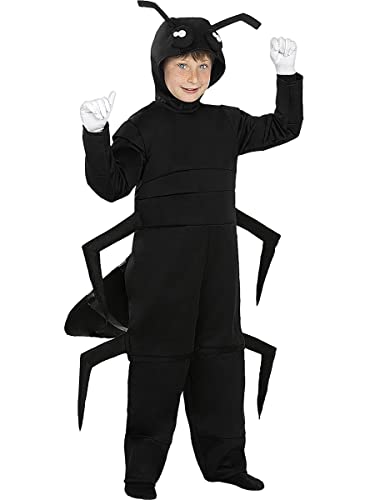 Funidelia | Disfraz de hormiga para niño y niña ▶ Animales - Disfraz para niños y divertidos accesorios para Fiestas, Carnaval y Halloween - Talla 3-4 años - Negro