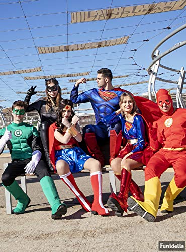 Funidelia | Disfraz de Supergirl Sexy Oficial para Mujer Talla XL ▶ Kara Zor-El, Superhéroes, DC Comics - Color: Rojo - Licencia: 100% Oficial - Divertidos Disfraces y complementos