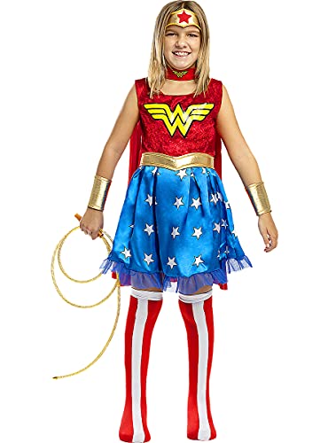 Funidelia | Látigo de Wonder Woman Luminoso Oficial para Hombre y Mujer ▶ Mujer Maravilla, Superhéroes, DC Comics, Liga de la Justicia - Color: Dorado, Accesorio para Disfraz - Licencia: 100% Oficial