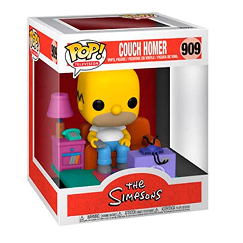 Funko- Pop Deluxe The Simpsons Homer Watching TV Juguete coleccionable, Multicolor (52945)