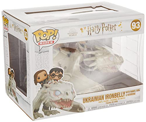 Funko- Pop Ride Potter-Dragon w/Harry, Ron, & Hermione Figura Coleccionable, Multicolor (50815)