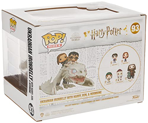 Funko- Pop Ride Potter-Dragon w/Harry, Ron, & Hermione Figura Coleccionable, Multicolor (50815)