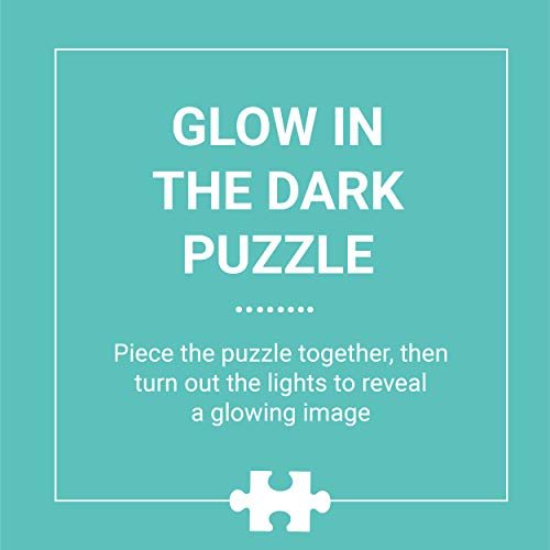 Galison and MudPuppy Dinosaur Glow-in-the-Dark Puzzle, 100 Pieces, 18”x12” –Perfect for Kids Age 5+ - Colorful and Glowing Illustrations of Dinosaurs ... Glow in the Dark Puzzle (9780735345720)